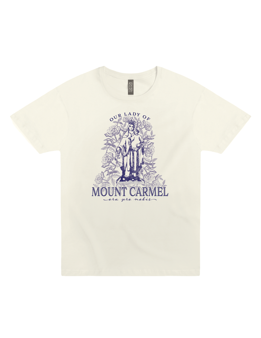our lady of mount carmel ora pro nobis catholic religious graphic t shirt unisex faith apparel