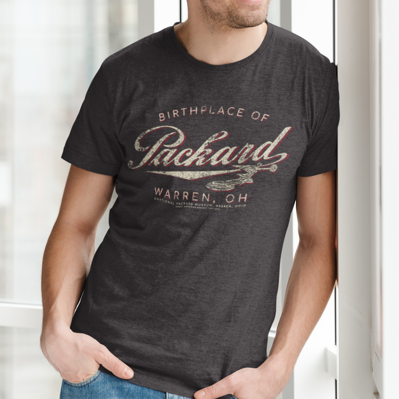 unisex packard warren ohio vintage automotive shirt styled casually nostalgic outfit