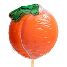 Peach Lollipops