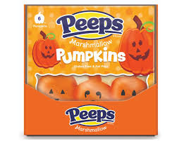 Halloween Peeps 6ct Marshmallow Pumpkins 3oz