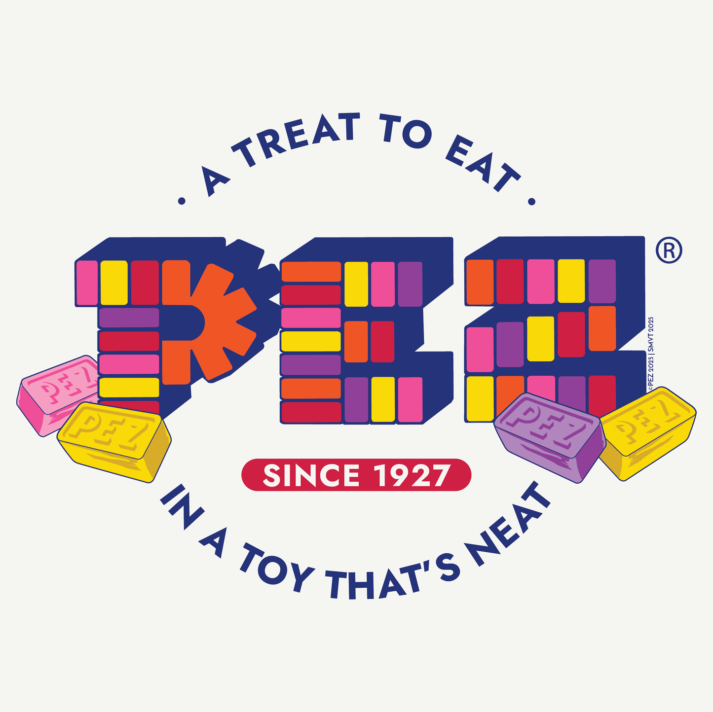 close up of pez 2025 limited edition graphic