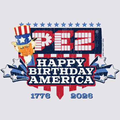 close up of pez uncle sam happy birthday america patriotic candy graphic