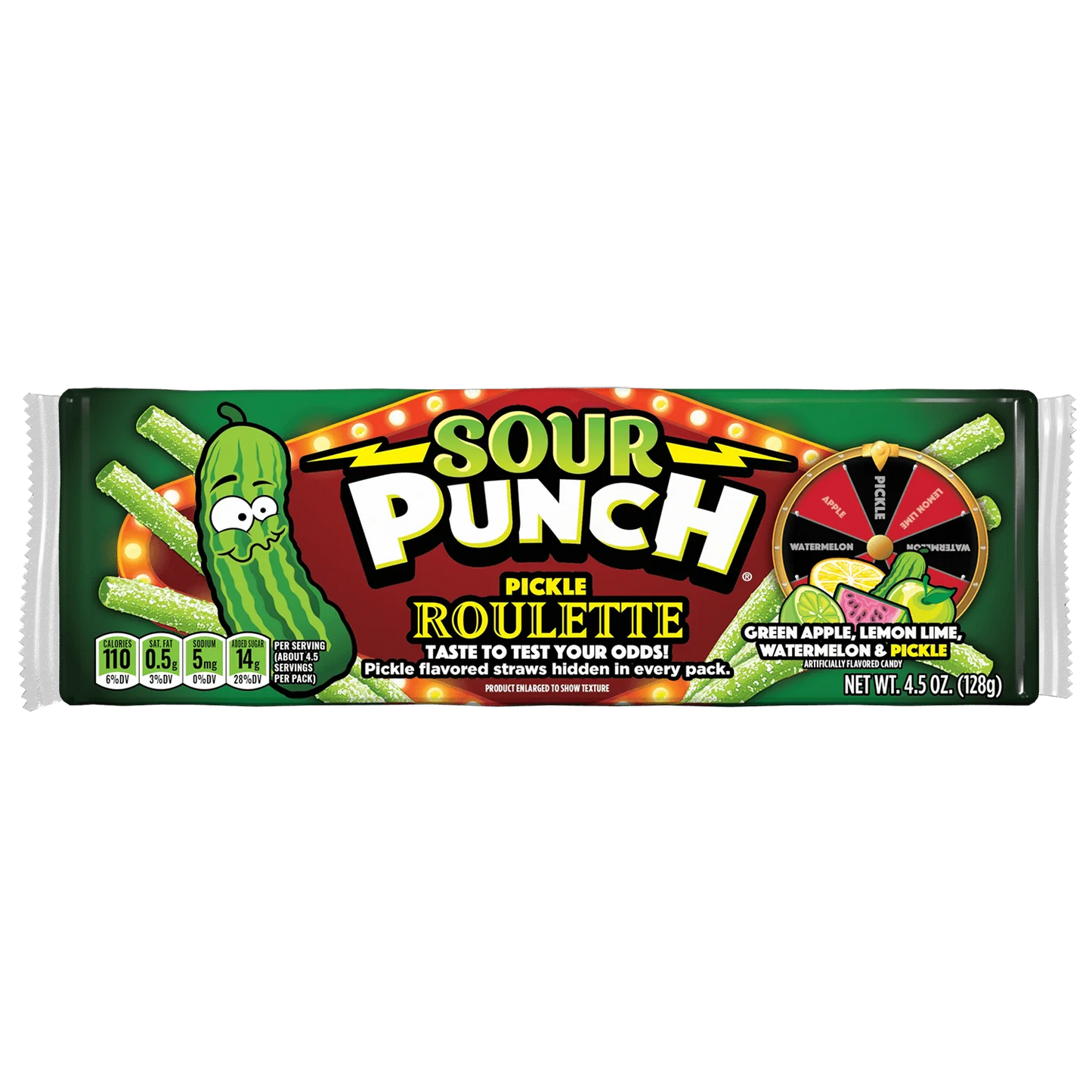 Sour Punch Pickle Roulette 4.5oz Tray
