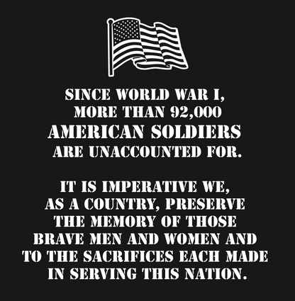 close up of pow mia prisoner of war missing in action graphic 