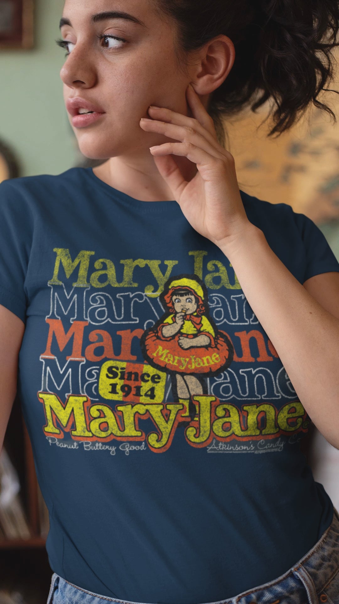 Mary Jane Since 1914 Tee | Vintage Candy Unisex Graphic T-Shirt