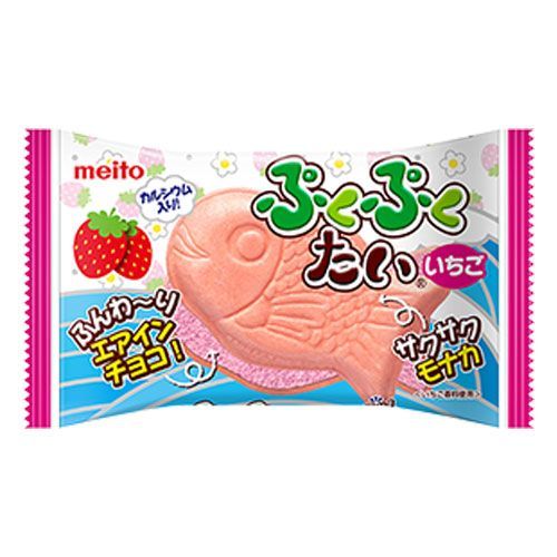 Meito Puko Puku Taiyaki Strawberry Chocolate Flavor 1pc