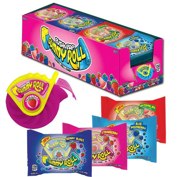 Push Pop Gummy Roll