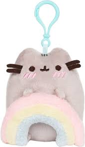 Rainbow Pusheen Backpack Clip