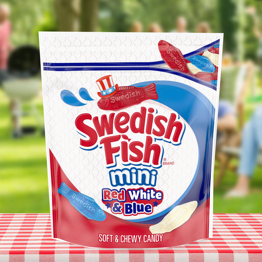 Swedish Fish Red, White and Blue- 1.8lb Bag