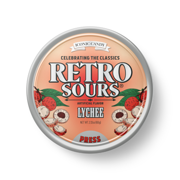 Retro Sours 60g (2.12oz) Tin Lychee