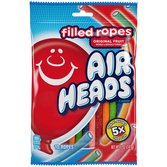 Airheads Filled Ropes Assorted 5oz Peg Bag