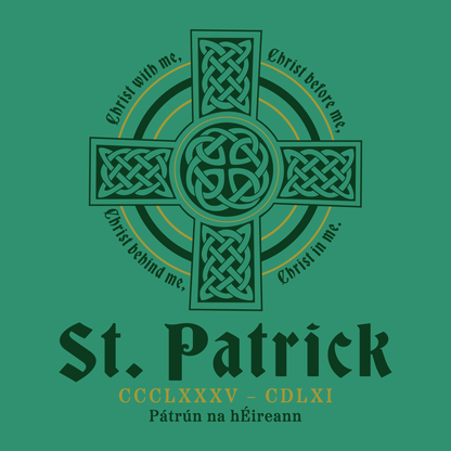 close up of saint patrick patron saint of ireland graphic