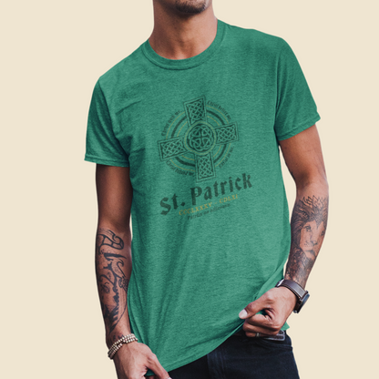 unisex saint patrick catholic shirt styled casually irish faith inspired outfit