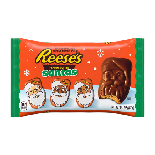 Reese's Christmas Milk Chocolate Peanut Butter Santas Laydown Bag 9.1oz