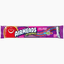 Airheads Xtreme Sour Belts Very Berry 2oz