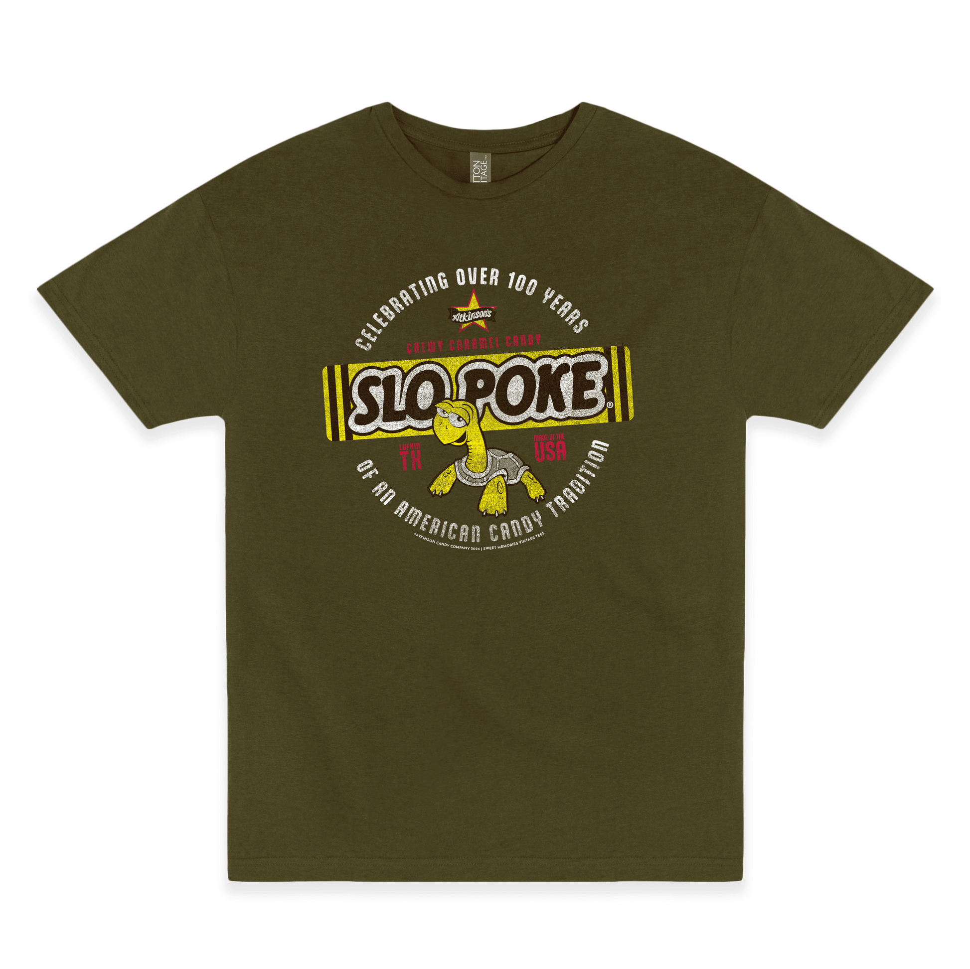 slo poke chewy caramel candy graphic t shirt retro candy brand unisex nostalgia tee