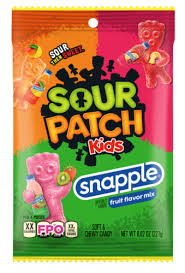 Sour Patch Kids Peg Bag- Snapple 8.02oz