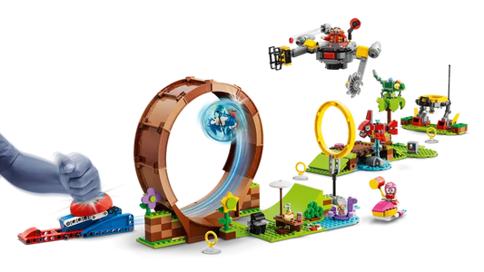 LEGO- Sonic's Green Hill Zone Loop Challenge