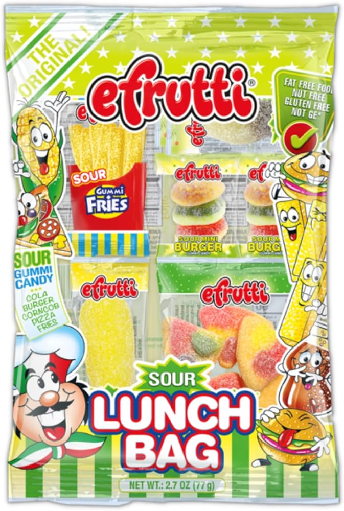 Efrutti Gummi Sour Lunch Shelf Tray 2.7oz