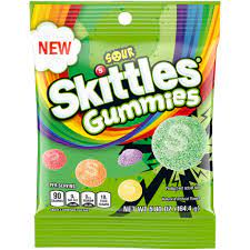 Skittles Sour Gummies Peg Bag 5.8oz