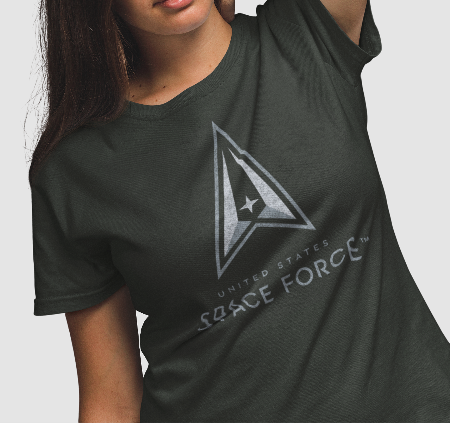 unisex space force vintage t shirt styled casually patriotic military outfit