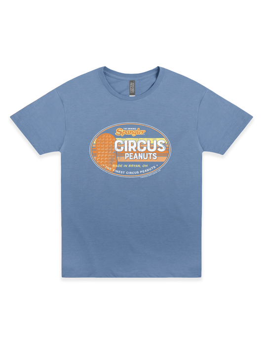 spanglers the finest circus peanuts since 1924 retro graphic t shirt officially licensed candy brand unisex nostalgia tee