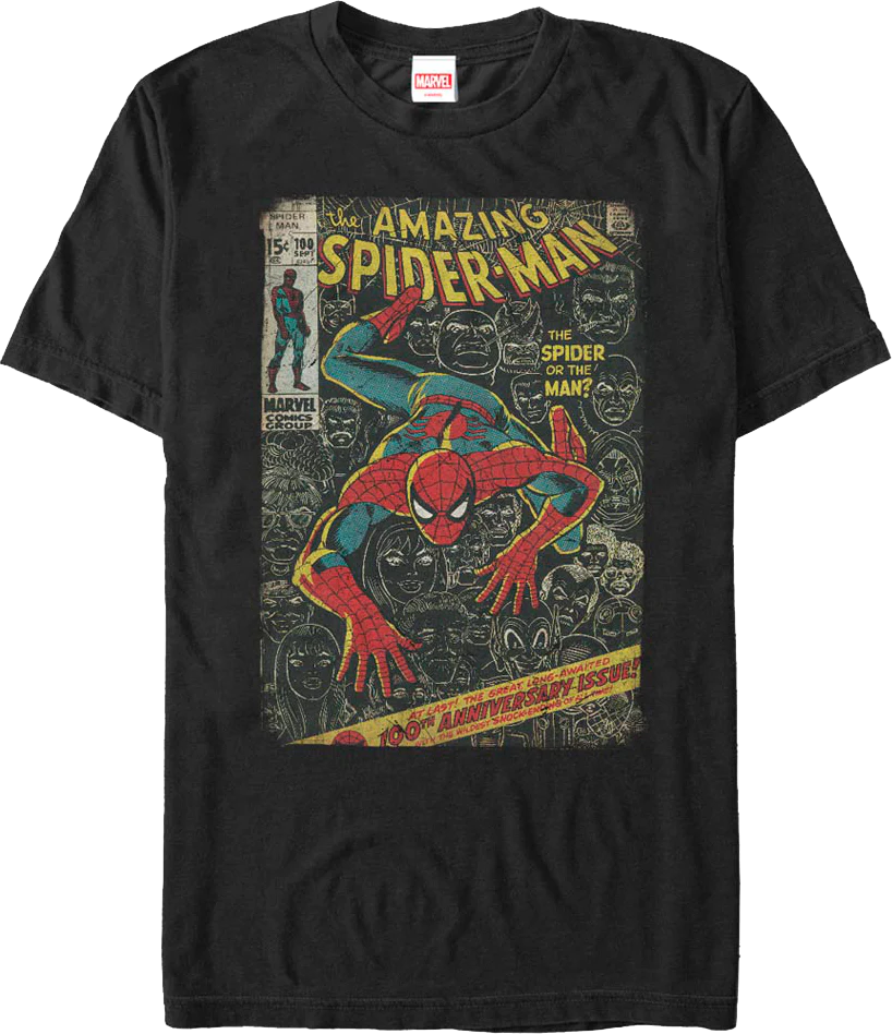 100th Anniversary Issue Spider-Man Marvel Comics T-Shirt