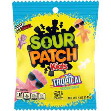 Sour Patch Kids Peg Bag- Tropical 5oz