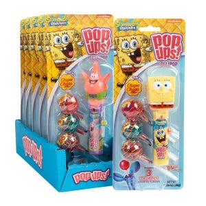 Pop Ups Spongebob Lollipop Blister Pack 1.26oz