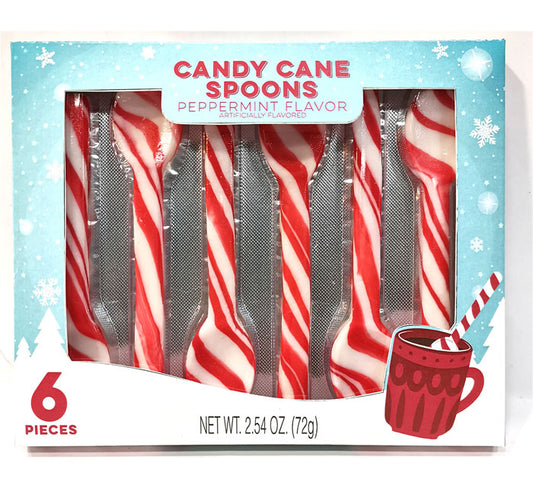 Peppermint Candy Spoons 6pk Box