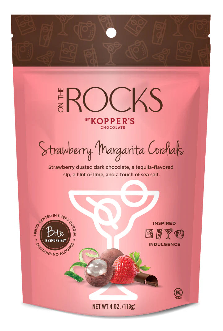 Kopper's Strawberry Margarita on the Rocks Cordials- 4oz Pouch