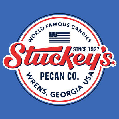 Stuckey's® Made in the USA artwork featuring vintage Americana-inspired graphics celebrating the iconic roadside candy and pecan brand.