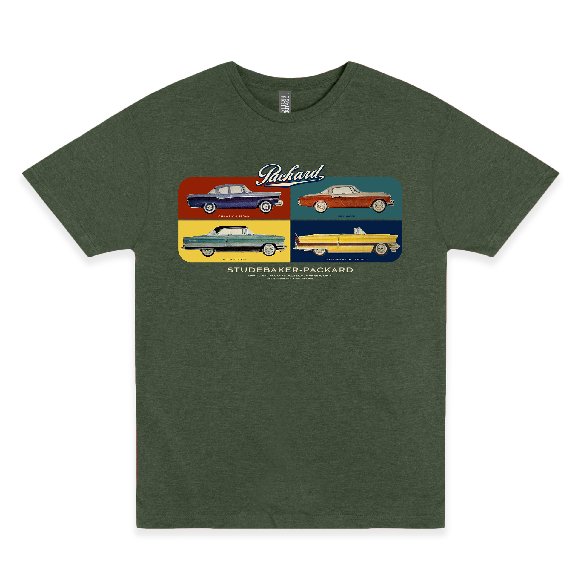 studebaker packard warren ohio vintage automotive graphic t shirt unisex retro apparel