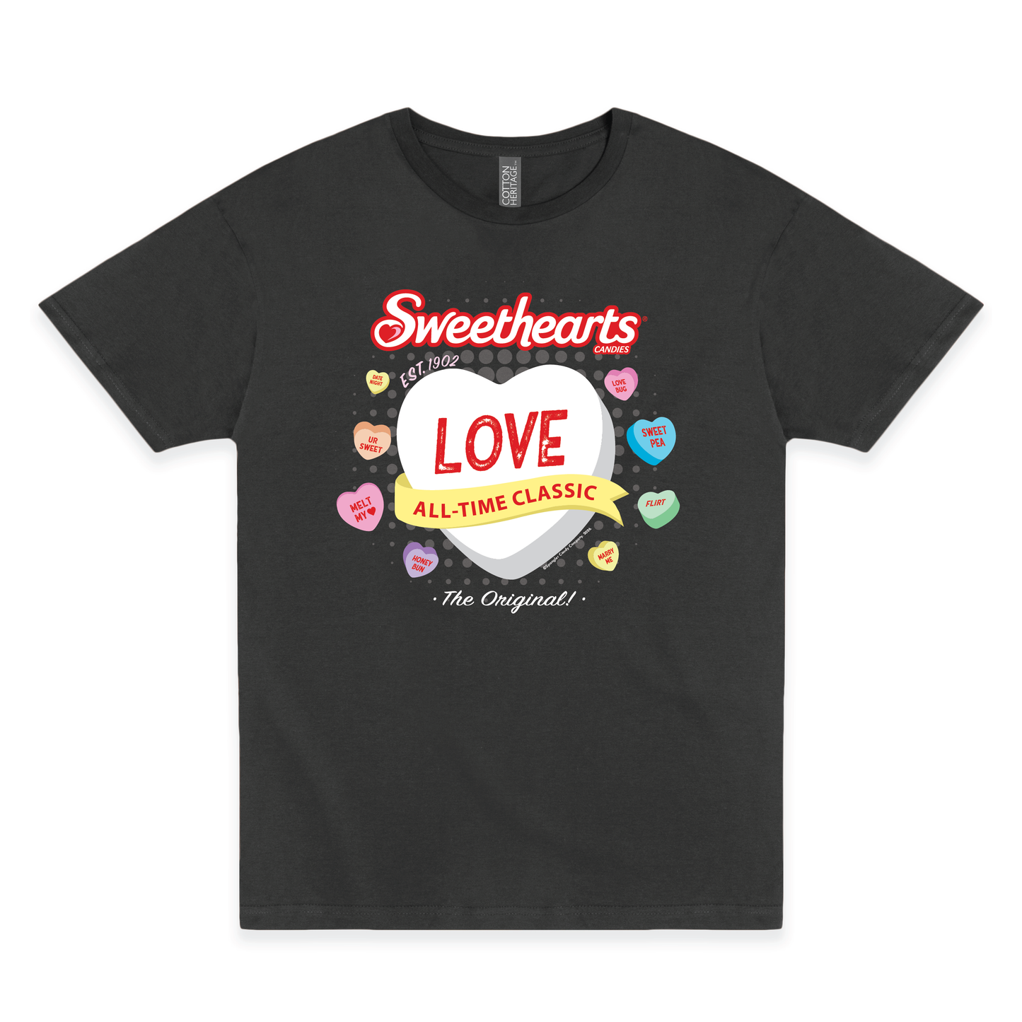 sweethearts all time classic love candy graphic t shirt retro valentines unisex tee