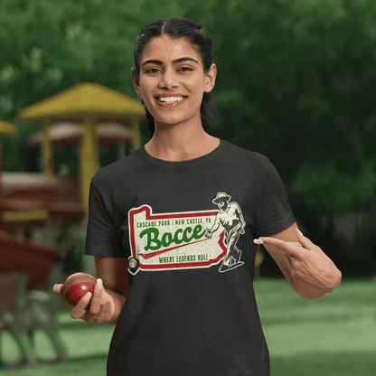 Cascade Park Where Legends Roll Bocce Tee
