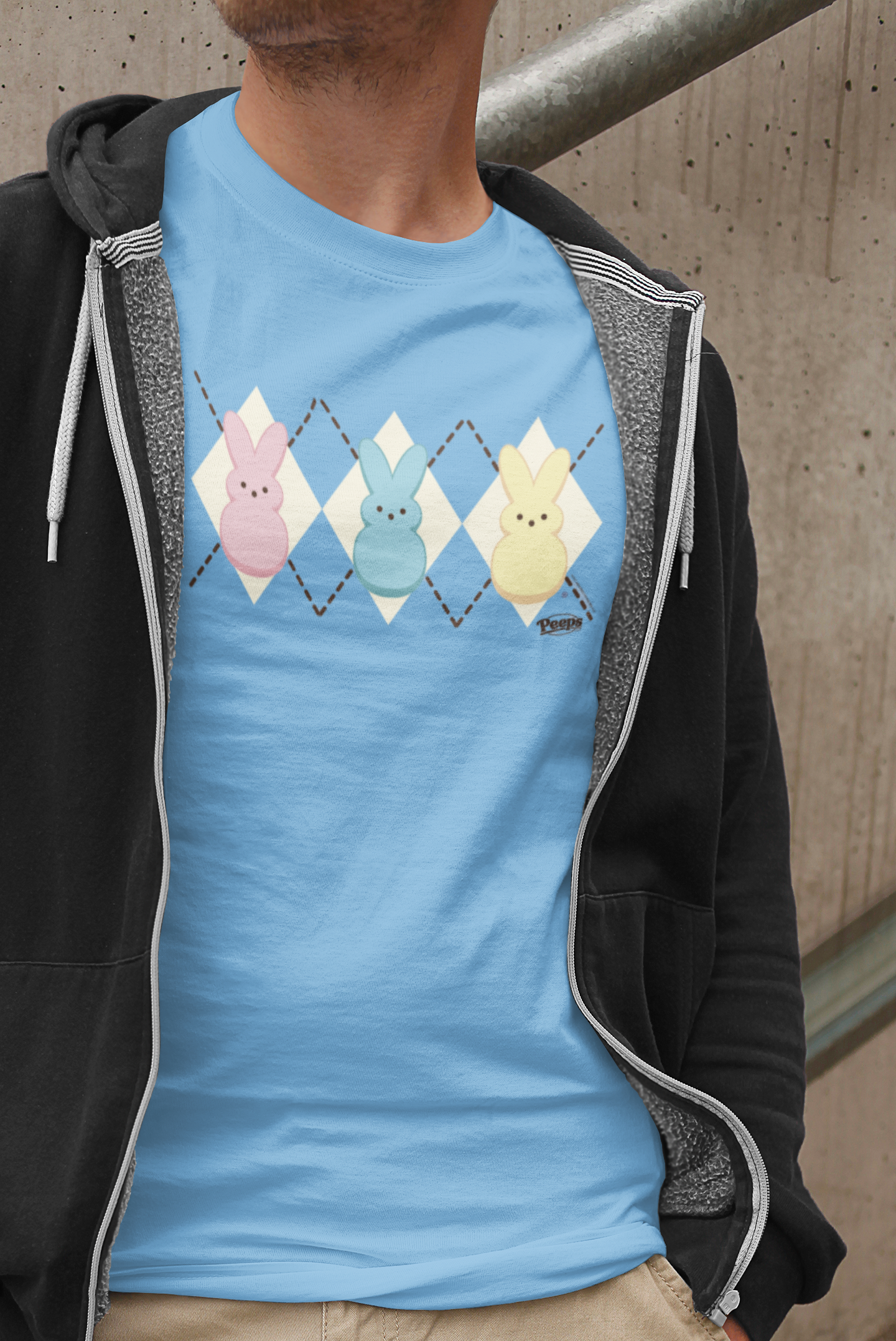 PEEPS® Pastel Argyle Tee