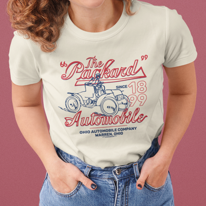 unisex packard automobile warren ohio vintage shirt styled casually retro car enthusiast outfit