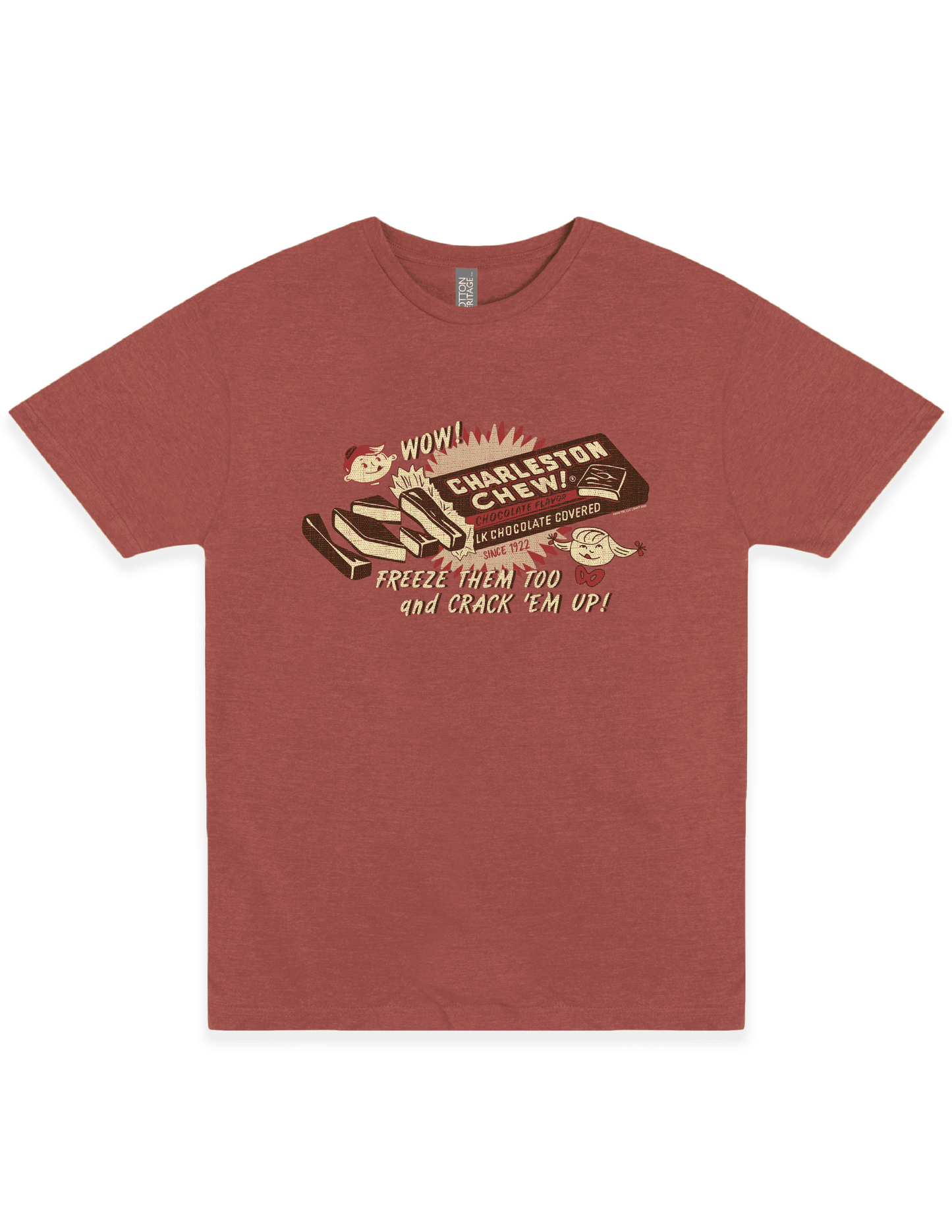 tootsie charleston chew nostalgic vintage advertisement graphic t shirt officially licensed retro candy brand unisex tee