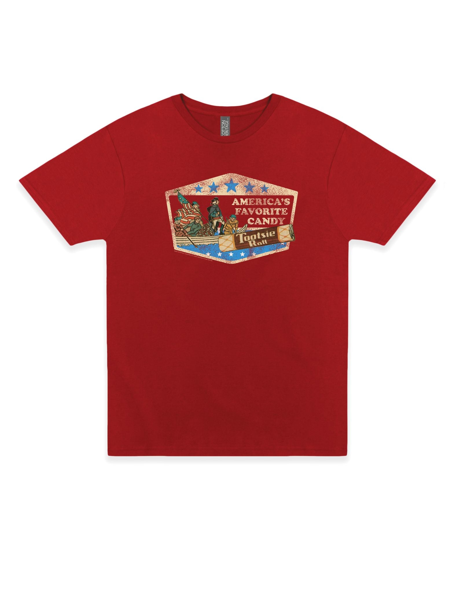 tootsie roll americas favorite candy patriotic graphic t shirt retro candy unisex tee