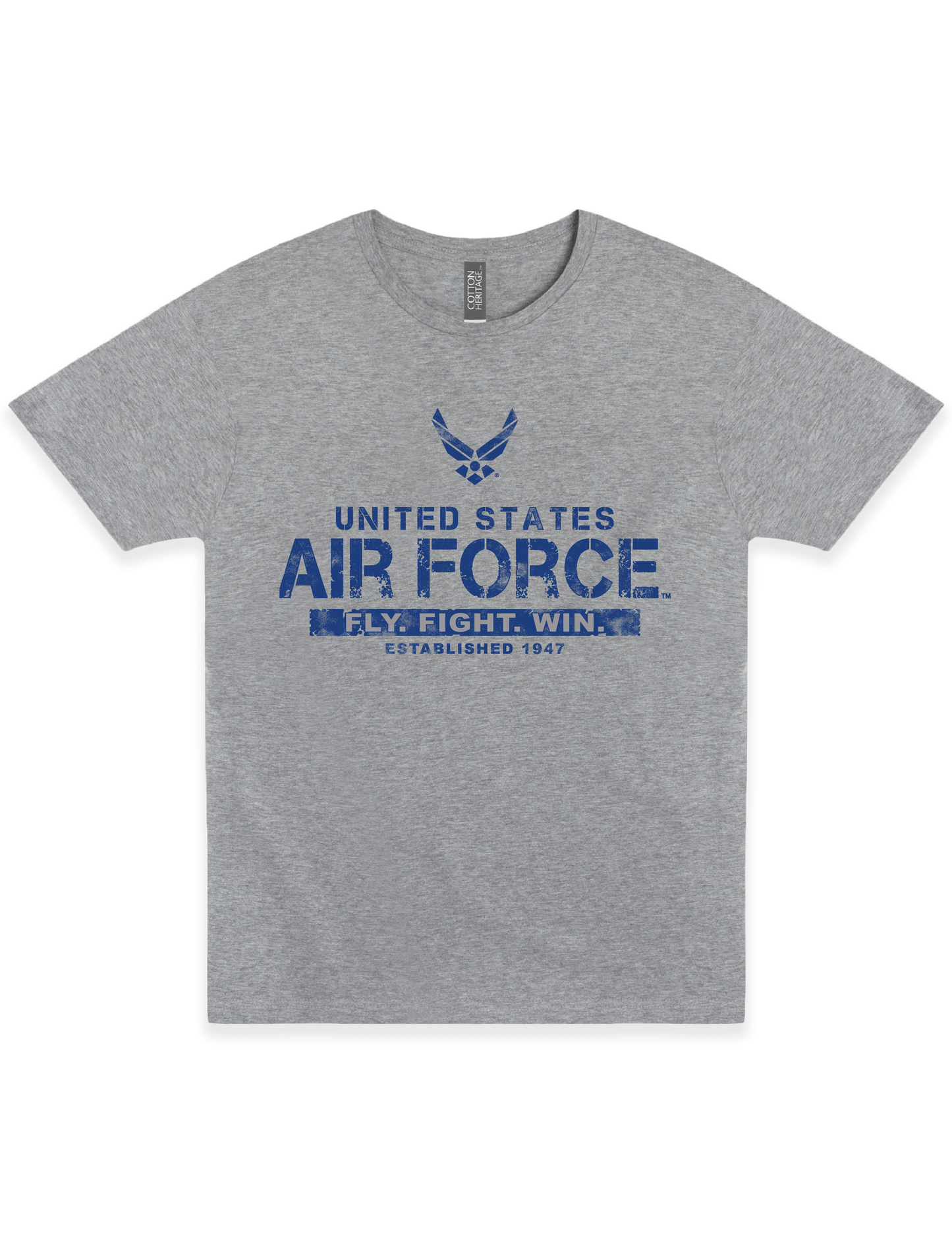 us air force fly fight win est 1947 vintage graphic t shirt officially licensed military unisex tee