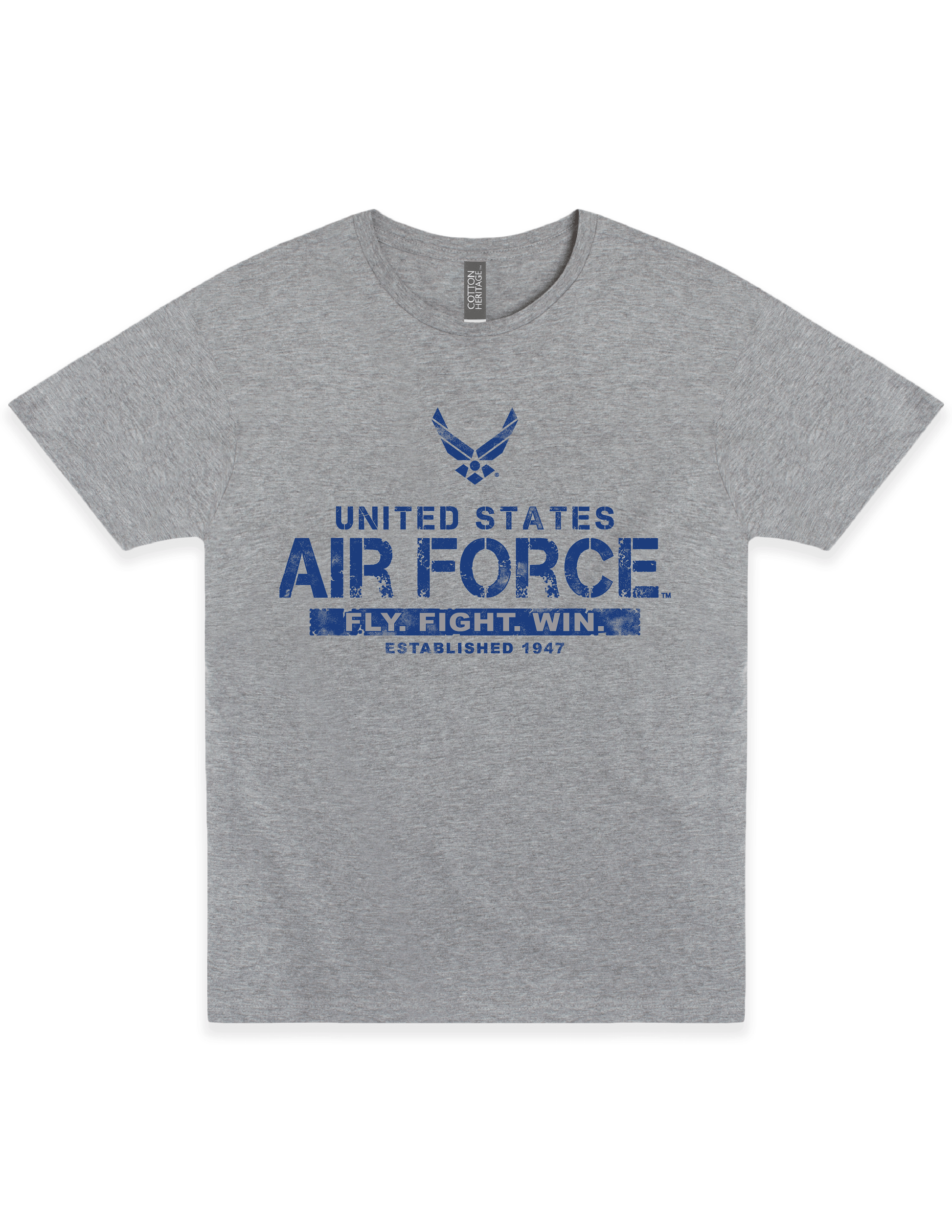 us air force fly fight win est 1947 vintage graphic t shirt officially licensed military unisex tee