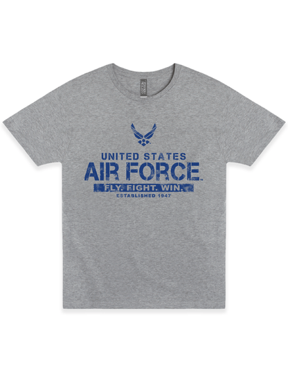 us air force fly fight win est 1947 vintage graphic t shirt officially licensed military unisex tee