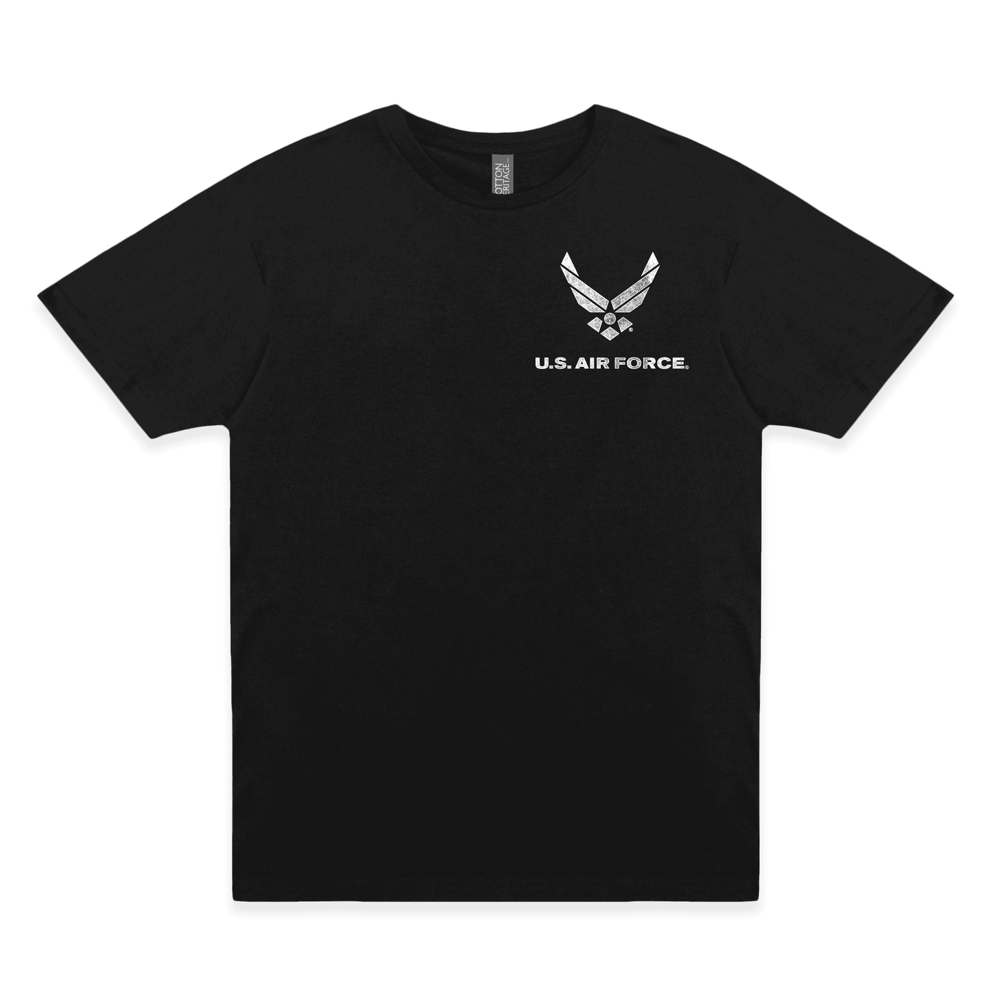 front of us air force vintage unisex t shirt plain rear view