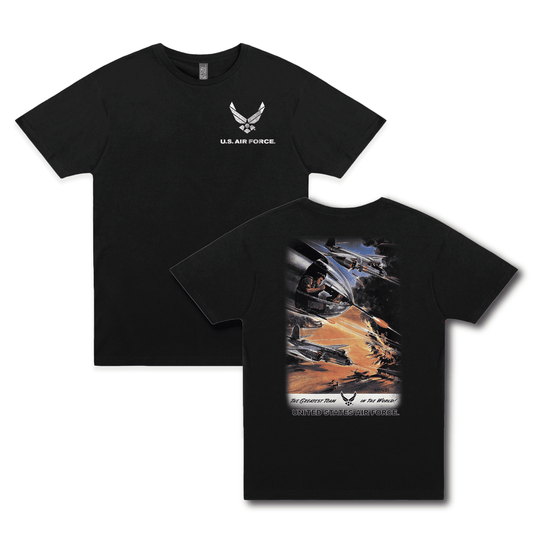 us air force the greatest team vintage graphic t shirt officially licensed military unisex tee