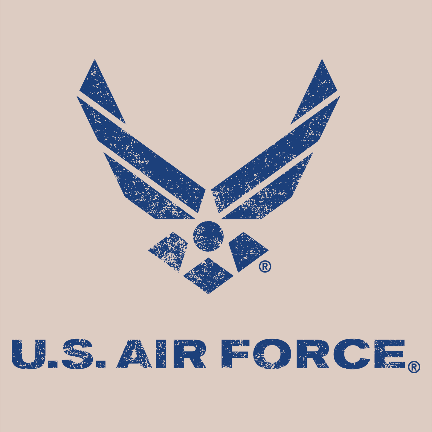 close up of us air force lets go usa patriotic graphic on cotton t shirt
