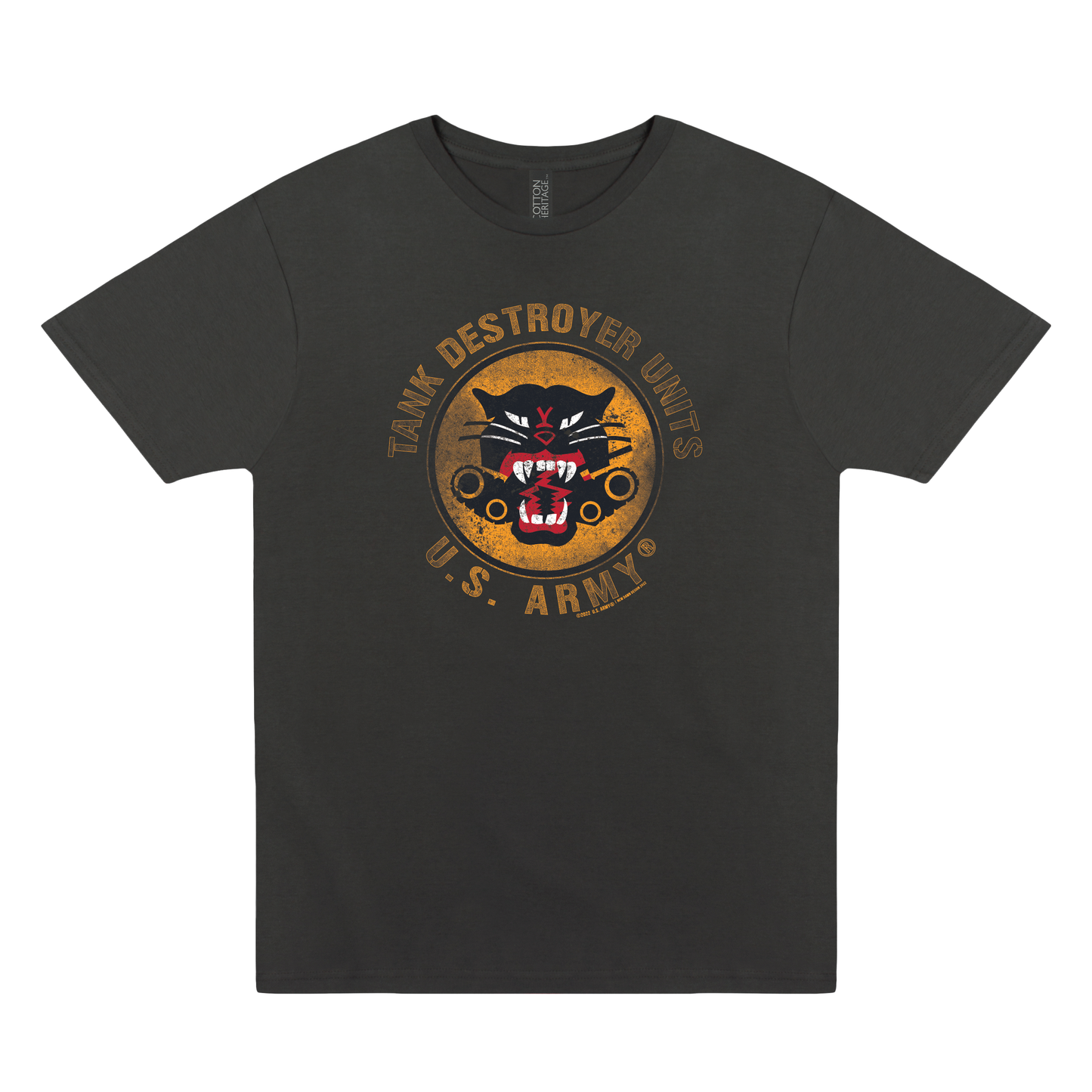us army tank destroyer units vintage graphic t shirt officially licensed military unisex tee