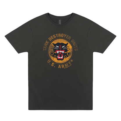 us army tank destroyer units vintage graphic t shirt officially licensed military unisex tee