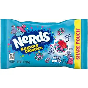 Nerds Gummy Clusters Very Berry 3oz Bag