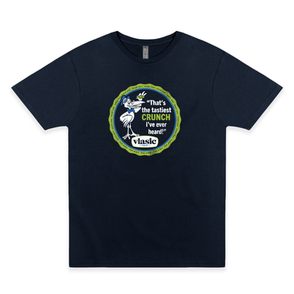 vlasic pickles tastiest crunch jar lid graphic t shirt officially licensed retro pickle brand unisex tee