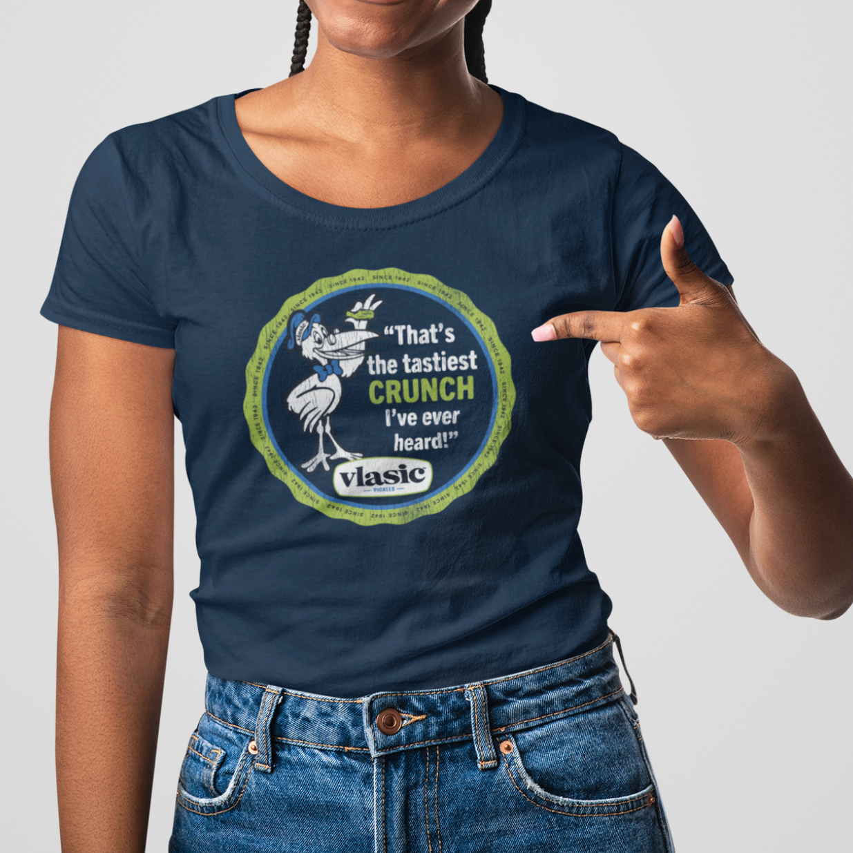 womens vlasic pickles vintage shirt styled casually retro grocery nostalgia outfit